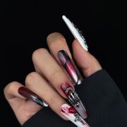 Wujasmine Press on nails Bloody Romance Halloween